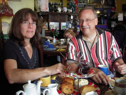 Mom and Dad at the Jolly Roger Tearooms Image