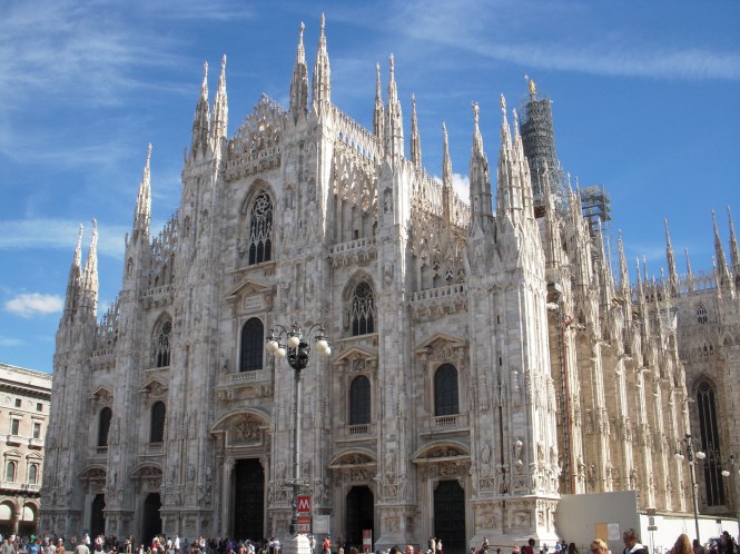 Milan's famous Cathedral, where we toured the rooftop as well as the inside.