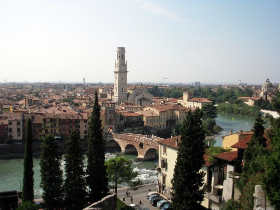 Verona - city of spectacular views! And my former home