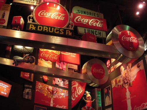 Inside the goofy, informative, and entertaining 'World of Coca Cola'.