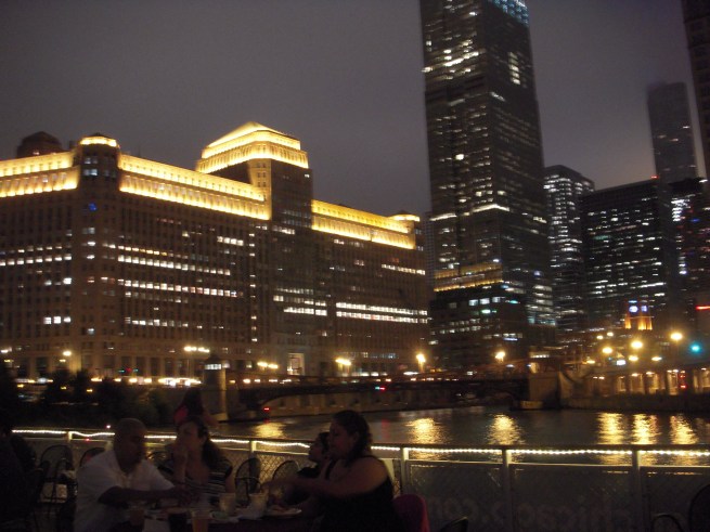 A view ondeck and the Merchandise Mart