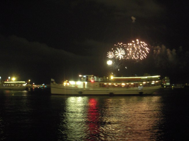 Fireworks over Lake Michigan
