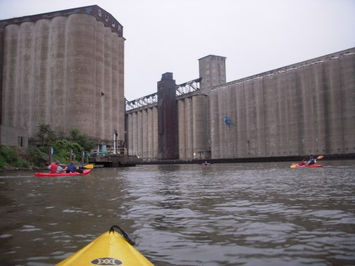 On the 'Silo City' kayak tour