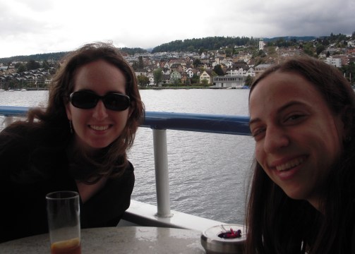 Taking a cruise on Lake Zurich