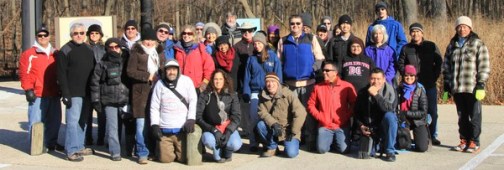 What a great group of people on a winter hike!