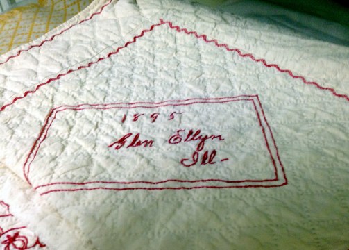 A historic quilt from 1895 - I presume!
