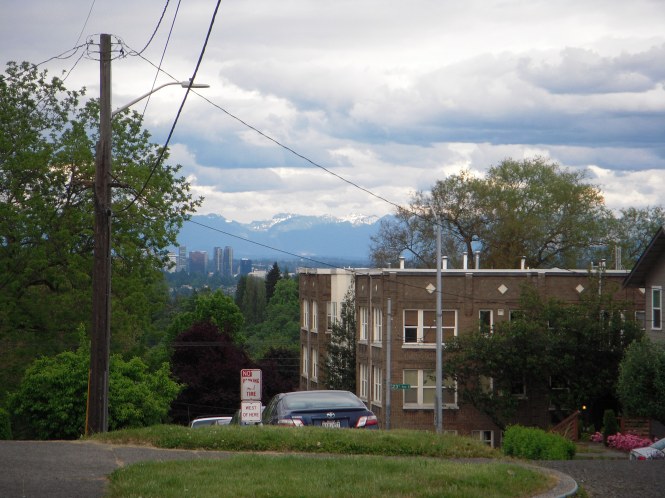Looking down from a high point in the comfortable Capitol Hill neighborhood.