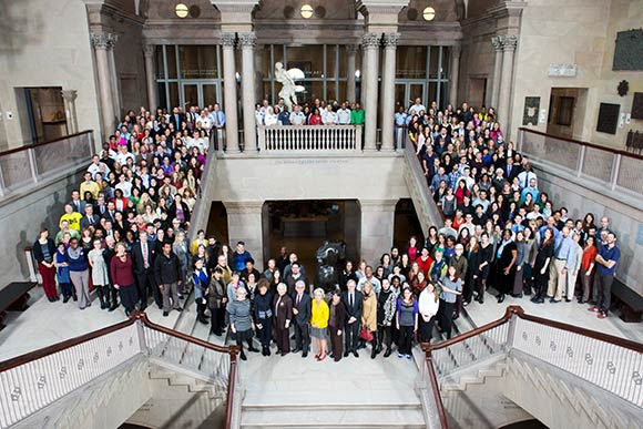 It's hard to get so many people in one photo....